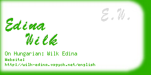 edina wilk business card